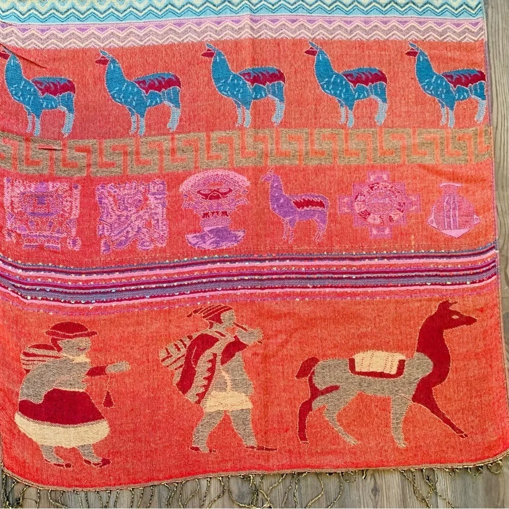 Colorful Patterned pashmina